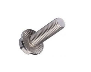 M8 x 30 Hex Flanged Serrated Bolt F/T 13mm A/F 1.25P Z/P 8.8